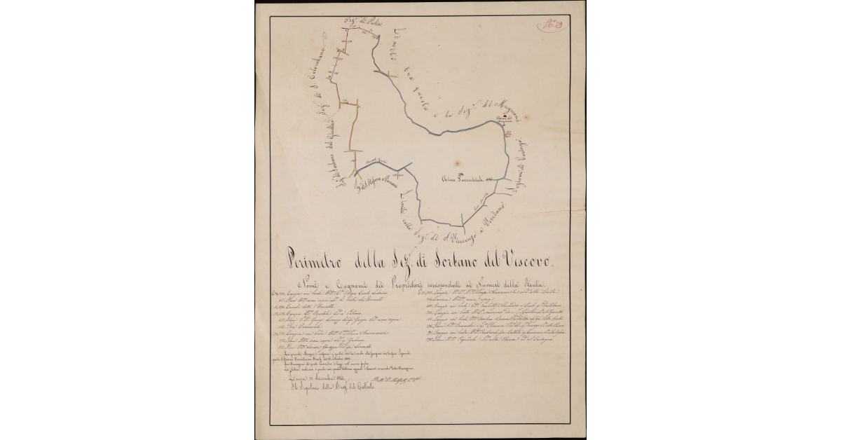 Perimetro della sezione di Sorbano del Vescovo