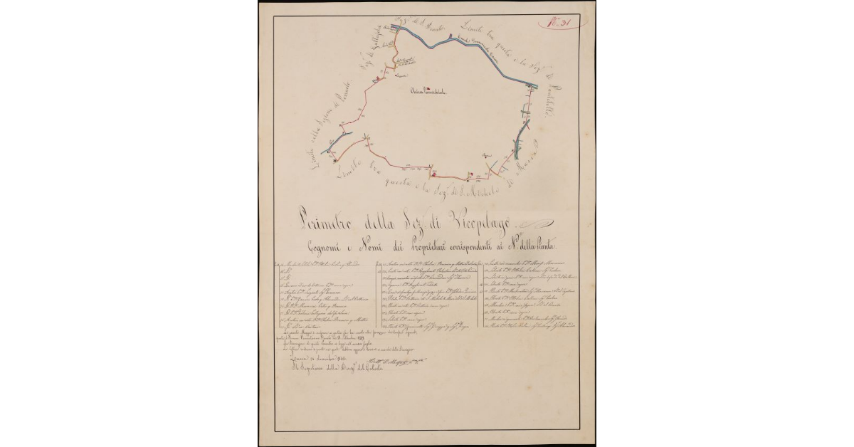 Perimetro della sezione di Vicopelago