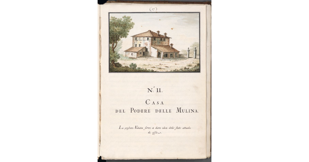 [Veduta della casa del podere delle Mulina]