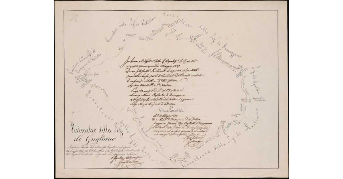 Perimetro della Sezione di Gugliano. Comunità di Lucca