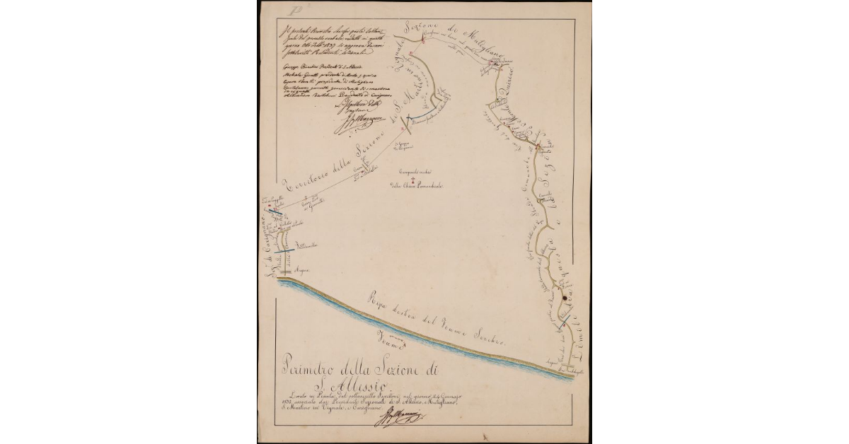 Perimetro della sezione di S. Alessio