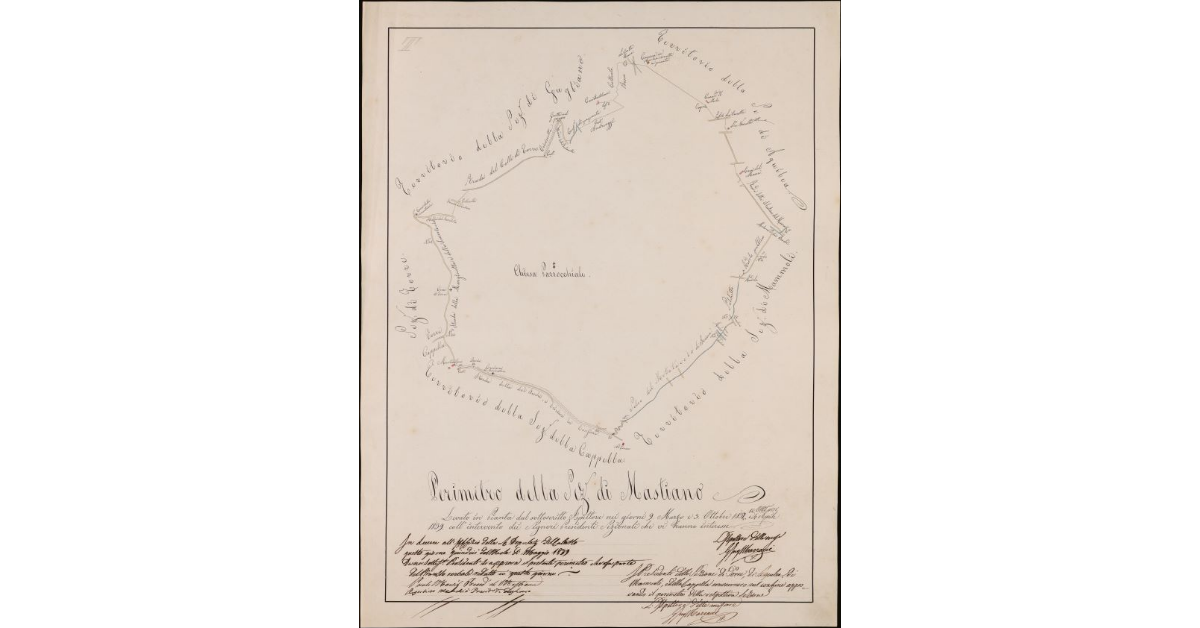 Perimetro della Sezione di Mastiano. Comunità di Lucca
