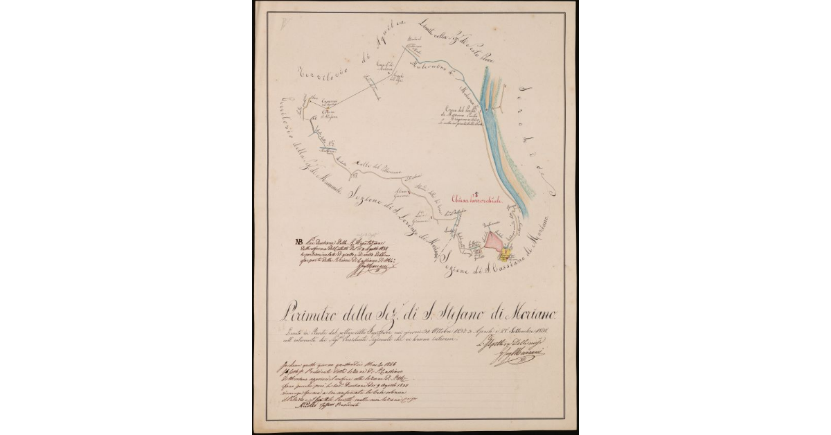 Perimetro della sezione di Moriano (S. Stefano). Comunità di Lucca