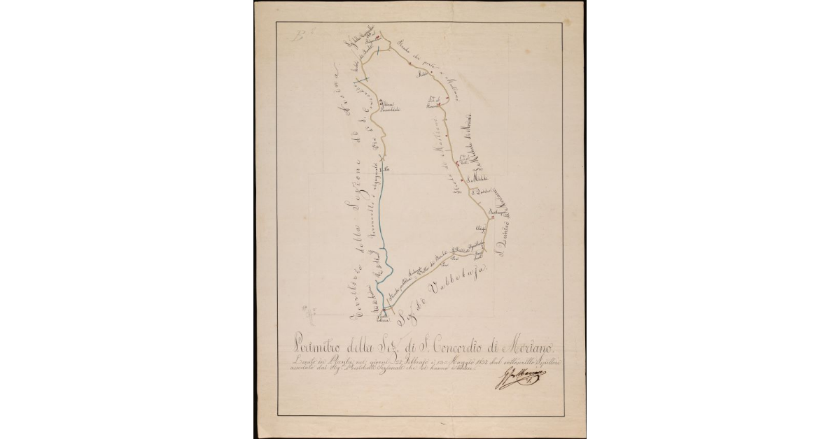 Perimetro della sezione di Moriano (S. Concordio)