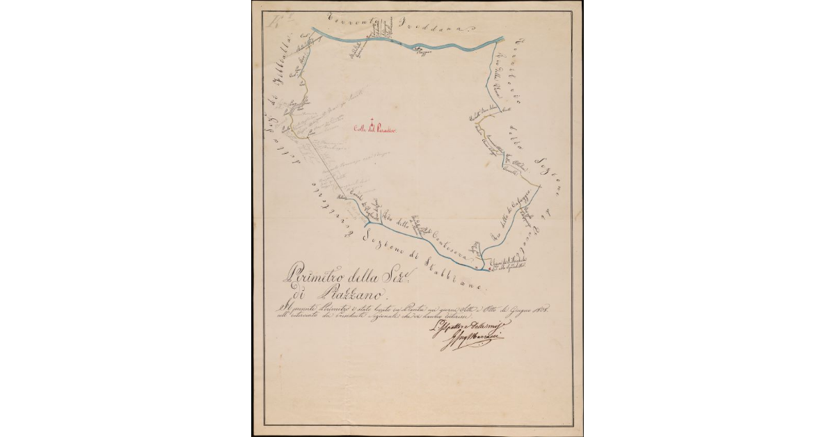 Perimetro della sezione di Piazzano